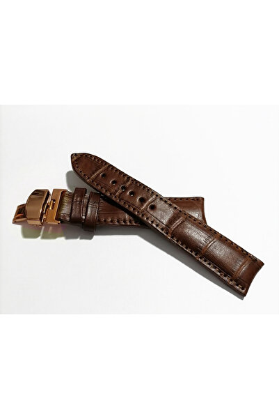 FADO &Hertür Saate &Uygun  Kelebek  Toka  24 MM  kahve kordon   (194)  rose toka