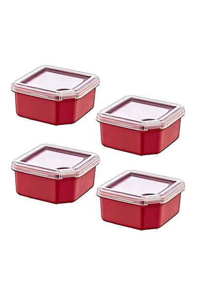 Smartware 4-Pack Q-Box Storage Container Carmen 1000 ml