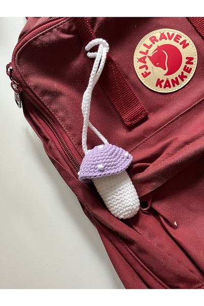 Sumicorn Design Amigurumi Knitted Mushroom - Lip Balm και Lip Gloss Case, Αξεσουάρ τσάντας, Χειροποίητο δώρο