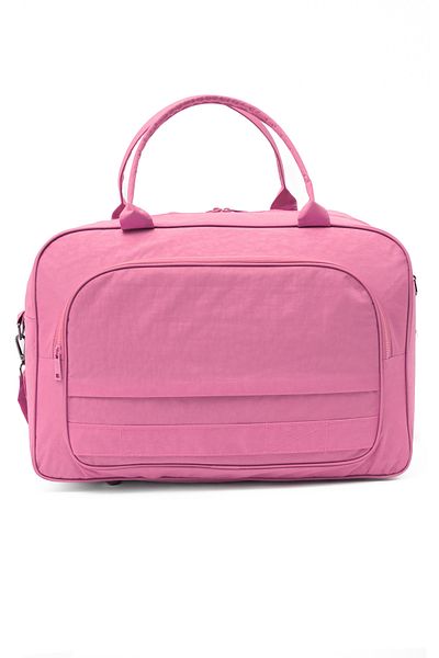 KAFF 00816 Model Pink Crinkle Unisex Sports Travel Bag with Pockets and Water Resistant