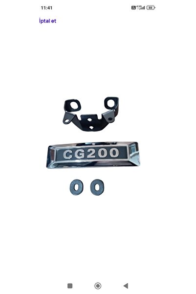 MaxiPar CG KUBA FALCON ÖN MAŞA AMBLEMİ CG 200 YAZILI