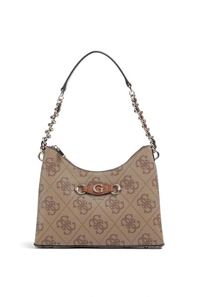 Guess Чанта за през рамо Izzy Top Zip, кафява, Hwos8654010-ltl