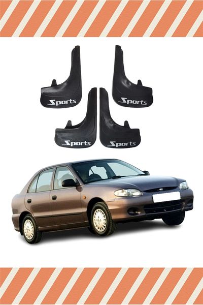 Heda Tex Db Hyundai Accent Egg Case Sports Written 4-Piece Dust Cover Mudguard Mudguard