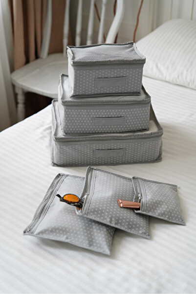 Serstil حقيبة الولادة/مغادرة المستشفى مكونة من 6 قطع - منقط