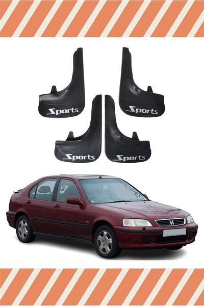 NOVDES Hg Honda Civic Euro Hb 1996-2001 Racing Written 4-Piece Dust Cover Mudguard Mudguard