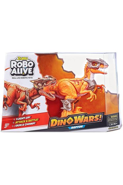 Robo Alive Dino Wars Raptor Orange 7133