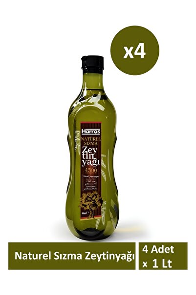 Harras Naturel Sızma Zeytinyağı 4 adet x 1000 ml