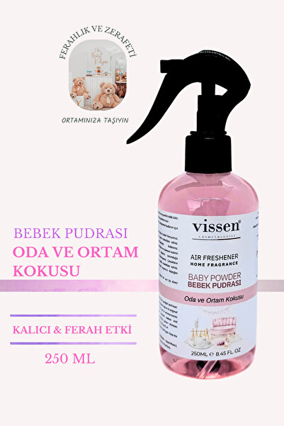 vissen Bebek Pudrası/Baby Powder Oda ve Ortam Kokusu 250 ml