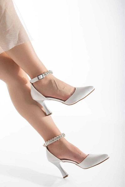 ZENNESHOES Rochie de seară Lowell pentru femei Bow Stone Pantofi cu toc