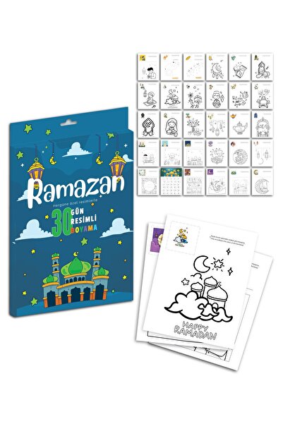 Parti Atölyesi Ramazan Ayında Her Güne 1 Boyama Seti