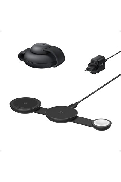 Anker Maggo 3in1 Kablosuz Katlanır Şarj -siyah - B25m8