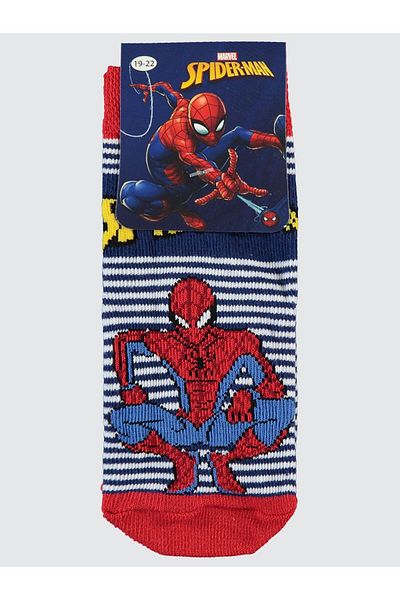 SPIDERMAN Jungensocken 3-11 Jahre Marineblau