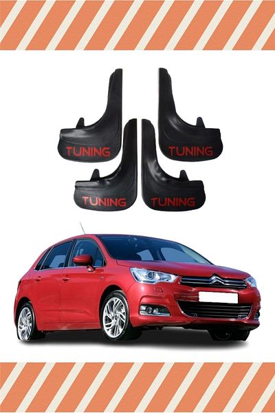 Heda Tex Yb Citroen C4 11 and after Tuning Written 4-Piece Dust Cover Mudguard Mudguard