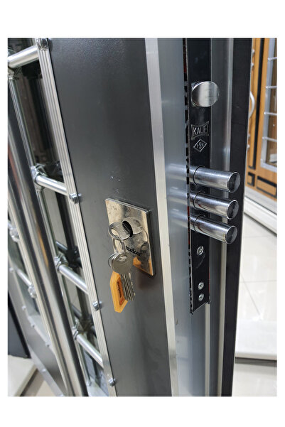 Tezdoor Apartman Giriş Kapısı Modelleri, Özel İmalat Antrasit Apartman Giriş Kapıları