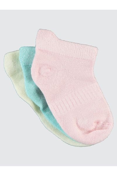Civil Baby Baby Girl 3-Piece Bamboo Socks 6-18 Months Ecru
