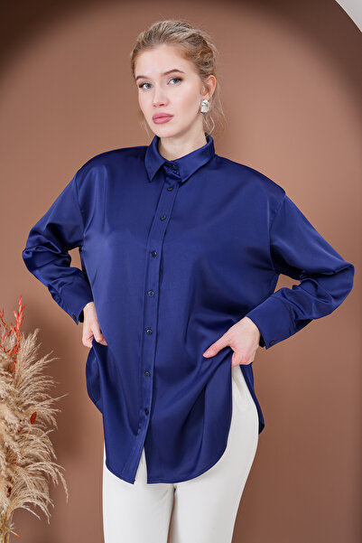 RİMA Rima Collection Kadın Saten Gömlek