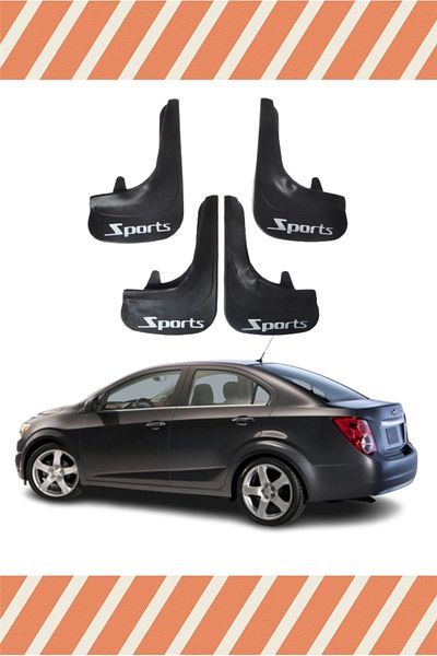 NOVDES Chevolet Aveo Sd 2011 & Post - Sports Writing Dust Cover Set of 4