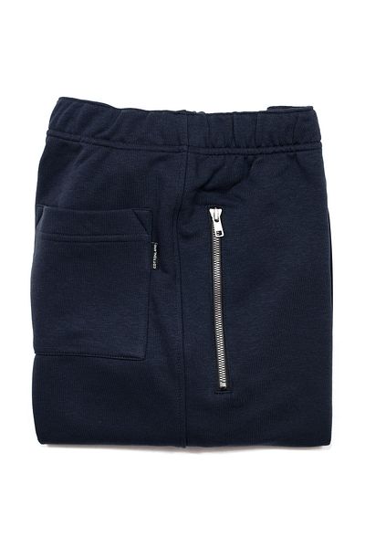 Cottonland Men's Modena - Medium Thickness, Zip-Up Elastic Cotton Trousers Dark Blue