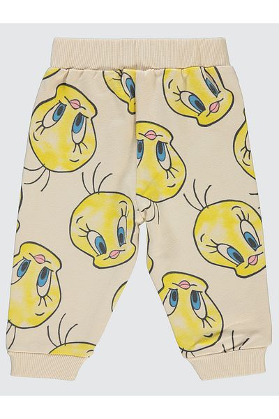 TWEETY Baby Girl Sweatpants 6-18 Months Stone Color