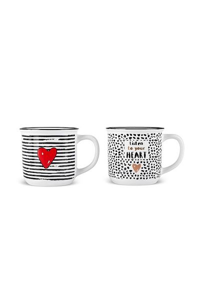 Karaca Love 2-Pack Mug 330 ml