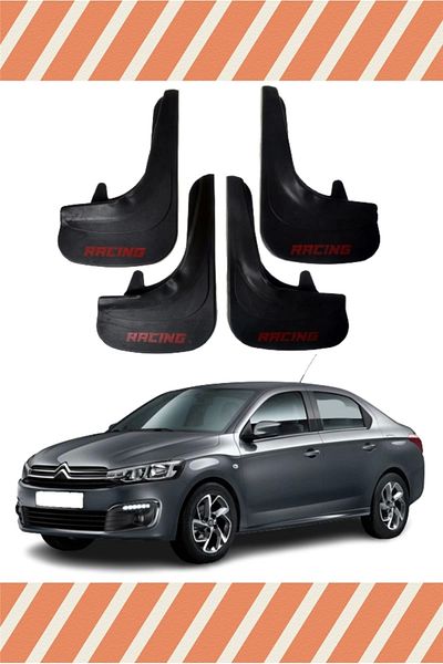NOVDES Citroen C Elysee Racing Written 4-Piece Gaiter Cover Fender Mudflap