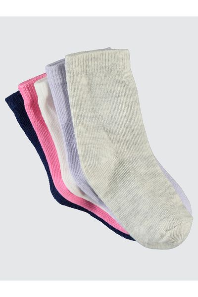 Civil Baby White Baby Girl Socks 5 Pack - 0-24 Months