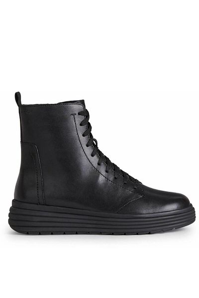 Geox Black Booties Womens Shoes