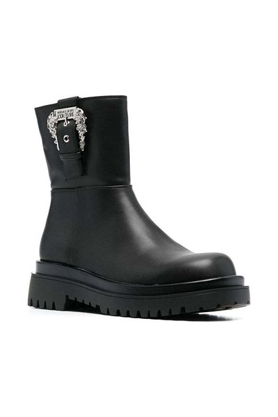 VERSACE JEANS COUTURE Black Booties Womens Shoes