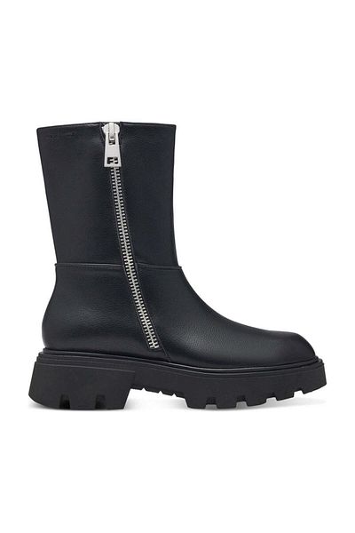 Tamaris Black Booties Womens Shoes