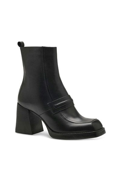 Tamaris Black Booties Womens Shoes