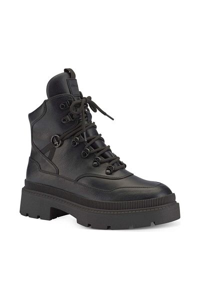 Tamaris Black Booties Womens Shoes