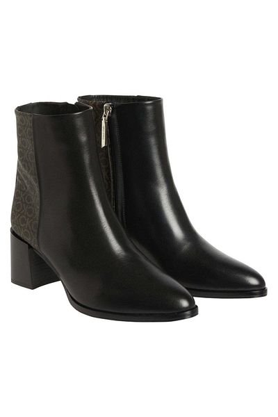 Calvin Klein Black Booties Womens Shoes