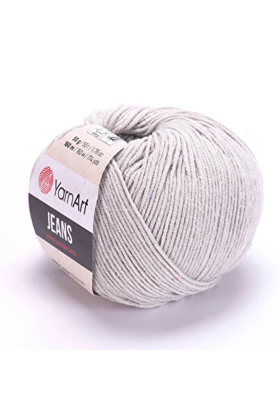 Prestij Boncuk Yarnart Jeans svetlo siva pređa za ručno pletenje 49