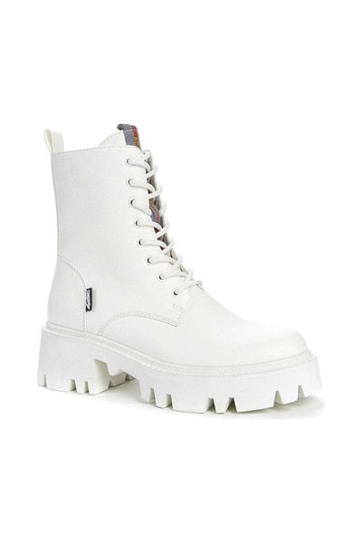 Betsy White Booties Womens Shoes