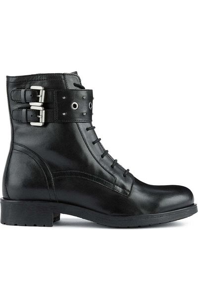 Geox Black Booties Womens Shoes