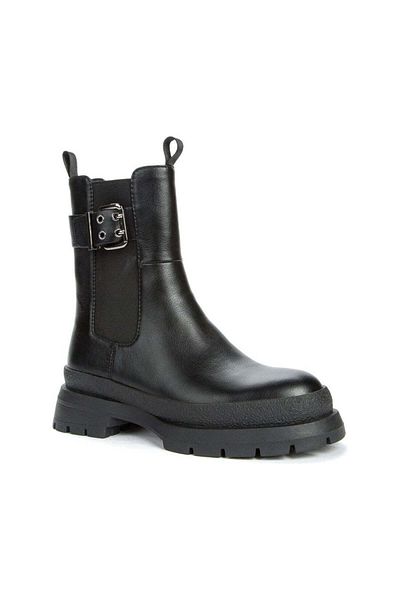 Betsy Black Booties Womens Shoes