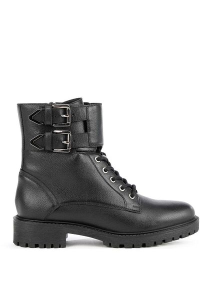 Geox Black Booties Womens Shoes