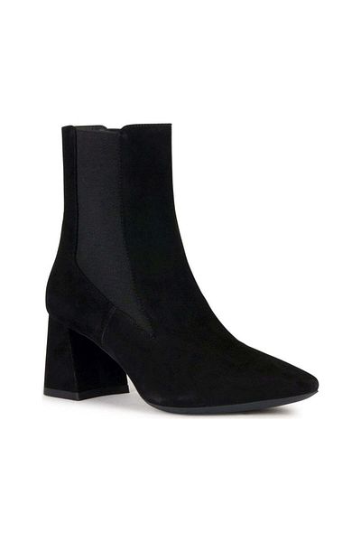 Geox Black Booties Womens Shoes