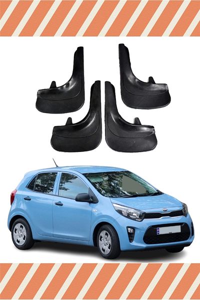 NOVDES Hg Kia Pıcanto Racing Written 4-Piece Leggings Mudguard Mudguard