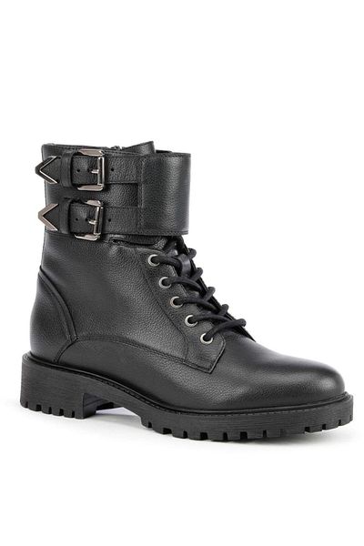 Geox Black Booties Womens Shoes