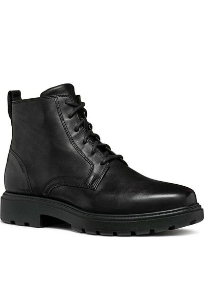 Geox Black Booties Mens Shoes