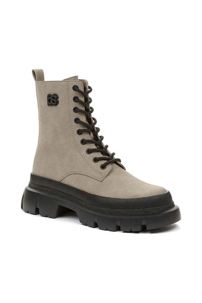 Betsy Beige Booties Womens Shoes