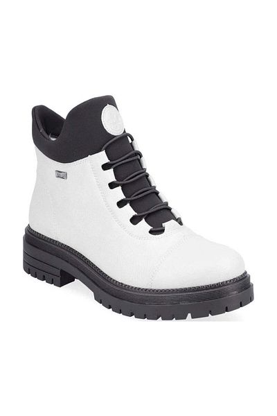 Rieker White Booties Womens Shoes
