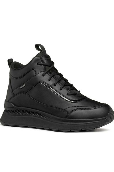 Geox Black Booties Womens Shoes