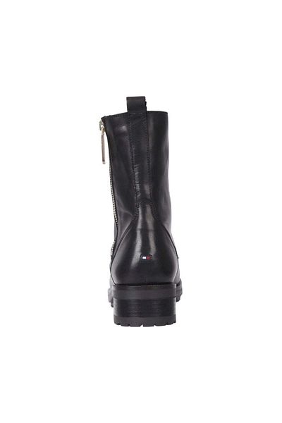 Tommy Hilfiger Black Booties Womens Shoes