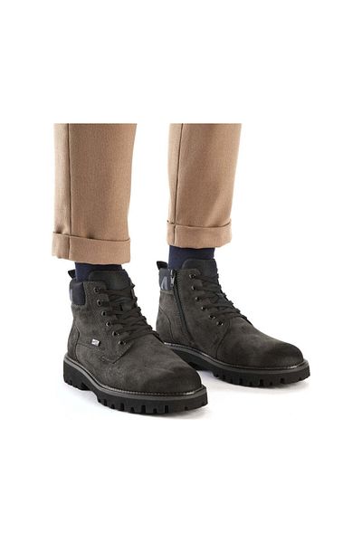 Rieker Grey Booties Mens Shoes