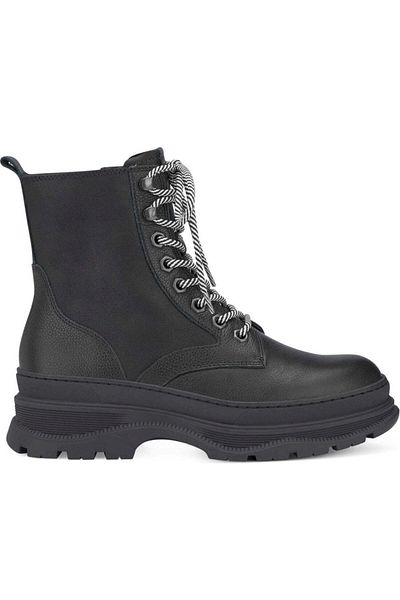 Tamaris Black Booties Womens Shoes