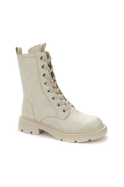 Betsy Beige Booties Womens Shoes