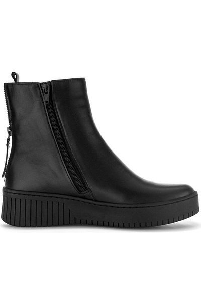 GABOR Black Booties Womens Shoes