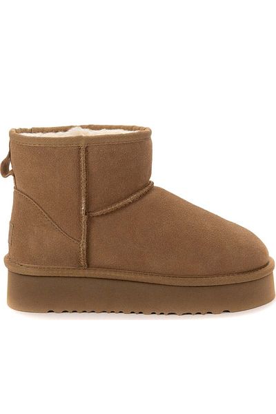 Keddo Brown Booties Womens Shoes